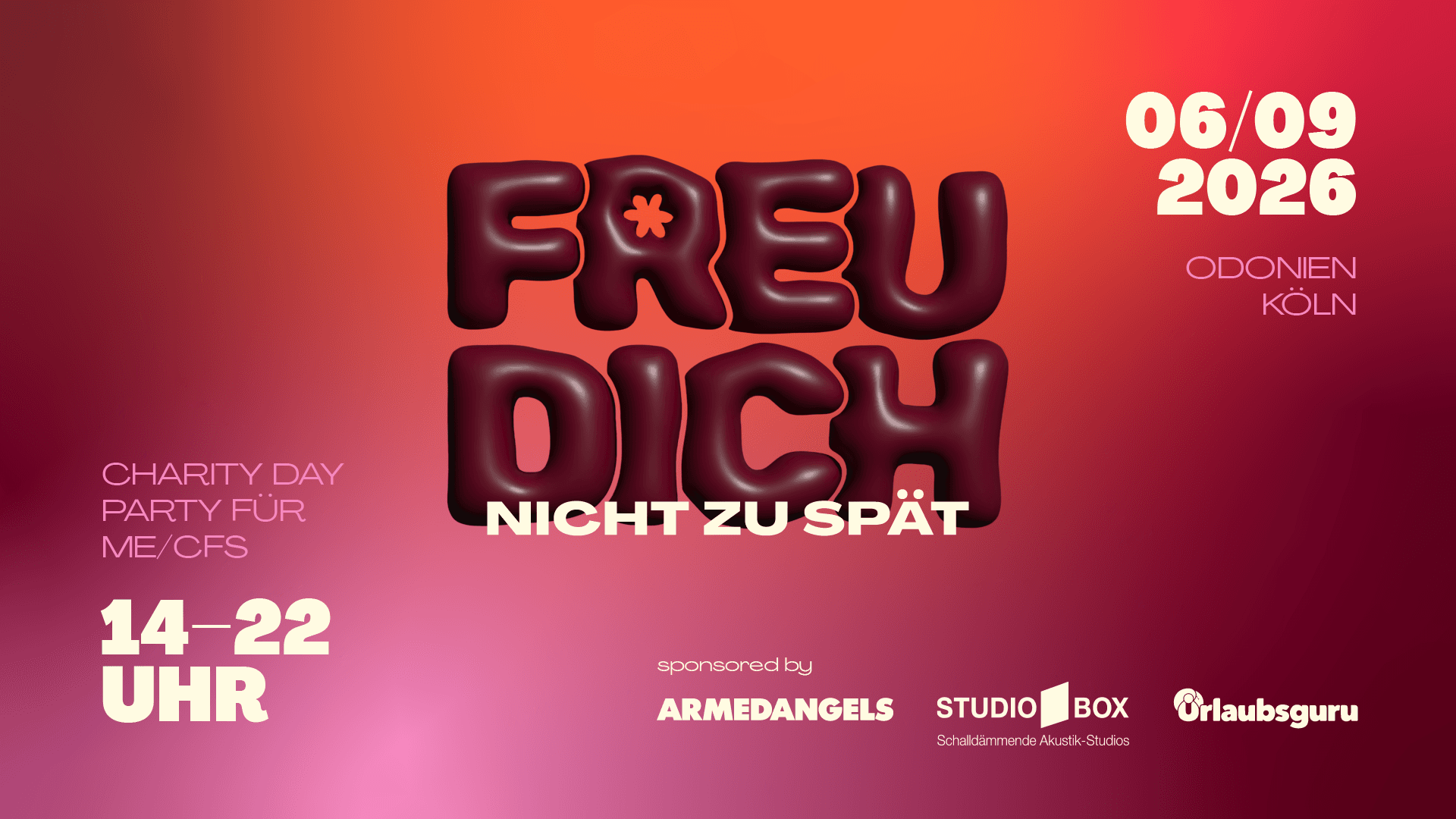 FREU DICH NICHT ZU SPÄT – Charity Day Party für ME/CFS