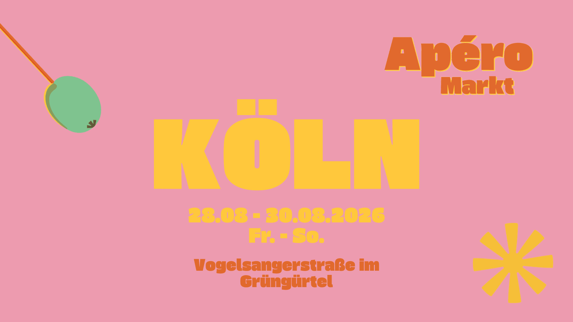 Apéro Markt Köln - Das Aperitif-Sommer-Pop-Up 28. – 30.08.2026